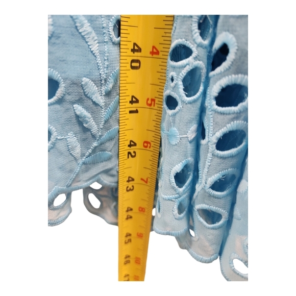 NWT Lilly Pulitzer Geri Off the Shoulder Seabreeze Blue Dress SZ M - Picture 13 of 16